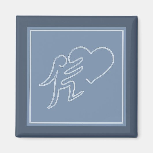 LIEFDE (BLUEBERRY) MAGNEET (Voorkant)