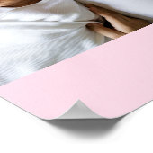 Liefde | Blush en Gold Geometric Persoonlijke foto Poster (Hoek)