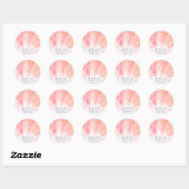 *~* Liefde Blushing Roze Energie Healing Hand Rays Ronde Sticker (Vel)