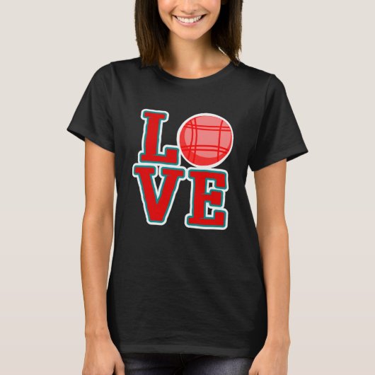 Liefde Bocce Ball Bocce Ball T-shirt (Voorkant)