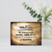 Liefde boeken briefkaart (Staand voorkant)