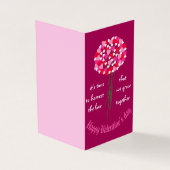 Liefde Boeket Bloemen Valentijnsdag Kaart (Buitenkant)