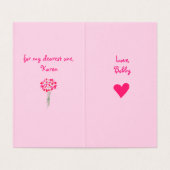 Liefde Boeket Bloemen Valentijnsdag Kaart (Binnenkant ongevouwen)