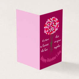 Liefde Boeket Bloemen Valentijnsdag Kaart