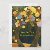 Liefde Bomen Art Nouveau Bruiloft Save The Date (Voorkant)