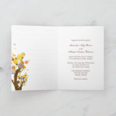 Liefde bomen Rustic Olive Green Wedding Invitation (Binnen)