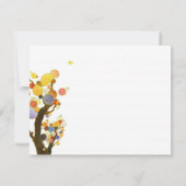 Liefde Bomen Unieke Bruiloft Dank u Kaart (Achterkant)