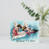 Liefde boodschap aan mijn Valentijn Feestdagenkaart (Staand voorkant)