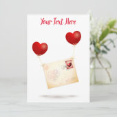 Liefde boodschap kaart (Staand voorkant)