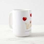 Liefde boodschap koffiemok (Voorkant links)