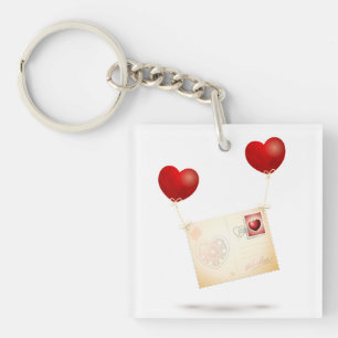 Liefde boodschap sleutelhanger