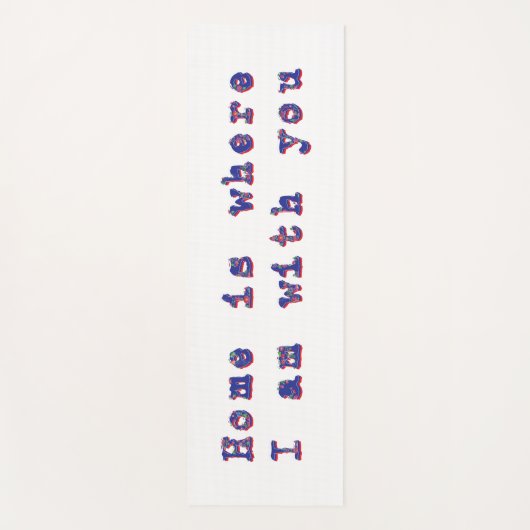 Liefde boodschap yogamat (Voorkant)