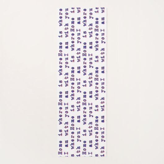 Liefde boodschap yogamat (Achterkant)