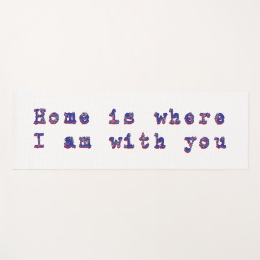 Liefde boodschap yogamat (Voorkant (horizontaal))