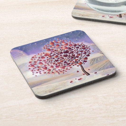 Liefde boom bier onderzetter (Linkerzijde)