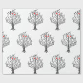 Liefde boom cadeaupapier (Vlak)