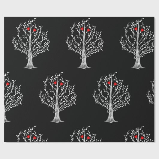 Liefde boom cadeaupapier (Vlak)