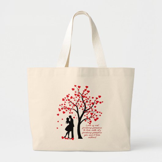 Liefde boom grote tote bag (Voorkant)