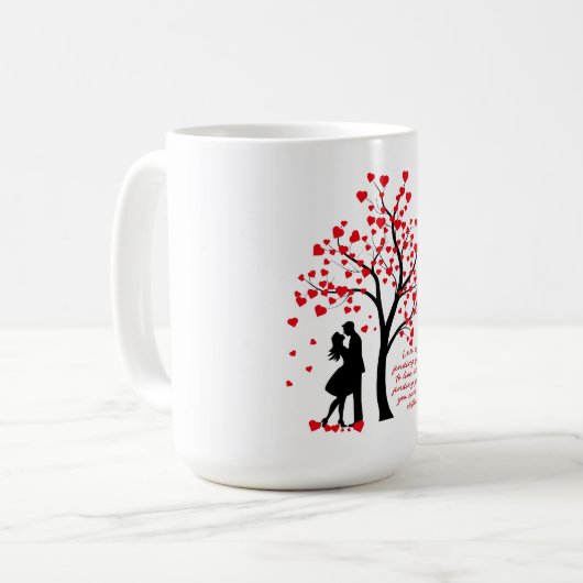 Liefde boom koffiemok (Voorkant links)