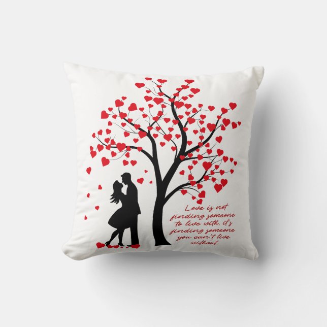 Liefde boom kussen (Voorkant)