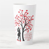 Liefde boom latte mok (Voorkant)