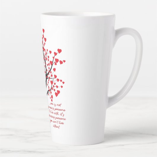 Liefde boom latte mok (Rechts)