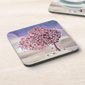 Liefde boom onderzetter van harde kunststof (Linkerzijde)