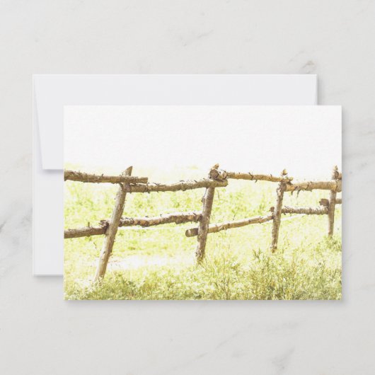 Liefde boom platteland bruiloft RSVP kaarten (Achterkant)