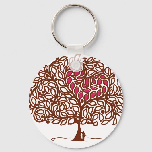 Liefde boom sleutelhanger (Voorkant)