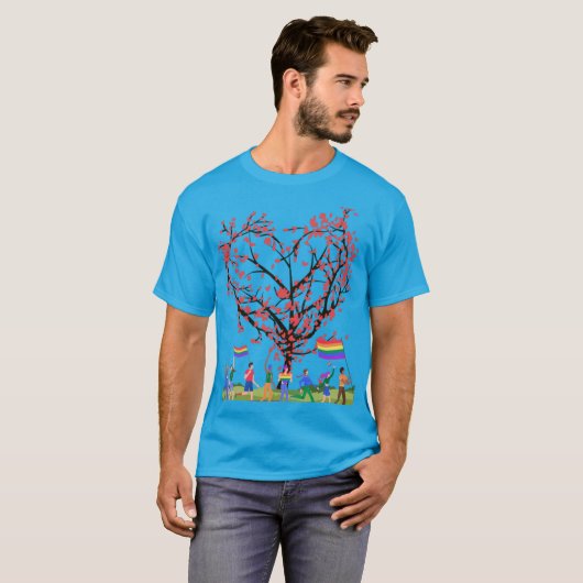 Liefde boom t-shirt (Voorkant volledig)