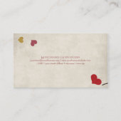 Liefde boom visitekaartje (Achterkant)