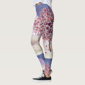 Liefde boomtakken met rode harten Leggings (Links)