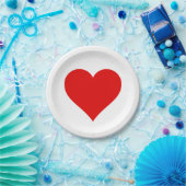 Liefde - Borden voor hartpapier Papieren Bordje (Feest)