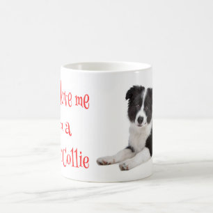 Liefde Border Collie Puppy Hond Koffiemok