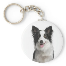 Liefde Border Collie Puppy Hond Sleutelhanger