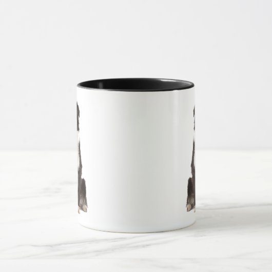 Liefde Border Collie zo veel Quote Gezegde Mok (Midden)