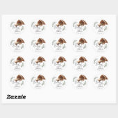 Liefde Borrelend | Espresso | Martini | Bruiloft F Ronde Sticker (Vel)