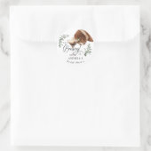 Liefde Borrelend | Espresso | Martini | Bruiloft F Ronde Sticker (Tas)
