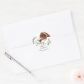 Liefde Borrelend | Espresso | Martini | Bruiloft F Ronde Sticker (Envelop)