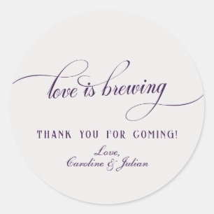 Liefde Borrelende Gotische Bubbles Brouwsels Coupl Ronde Sticker