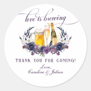 Liefde Borrelende Gotische Bubbles Brouwsels Koppe Ronde Sticker