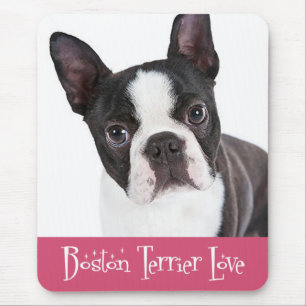 Liefde Boston Terrier Puppie Hond Muismat
