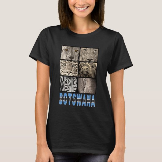 Liefde Botswana Liefde Wildlife voor Botswana Wild T-shirt (Voorkant)
