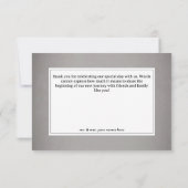 Liefde & Botten Spooky Rood Bloemen Bruiloft Bedankkaart (Achterkant)