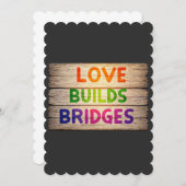 Liefde bouwt bruggen kaart (Voorkant / Achterkant)