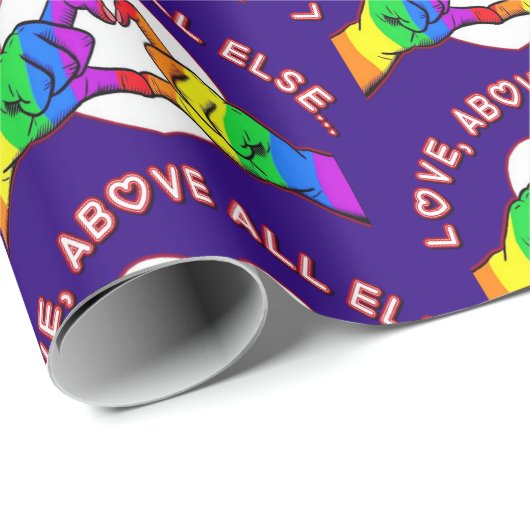 Liefde boven alles anders cadeaupapier (Rol Hoek)