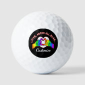 Liefde boven alles anders golfballen (Voorkant)