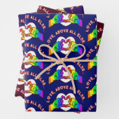 Liefde boven alles anders inpakpapier vel (In situ)