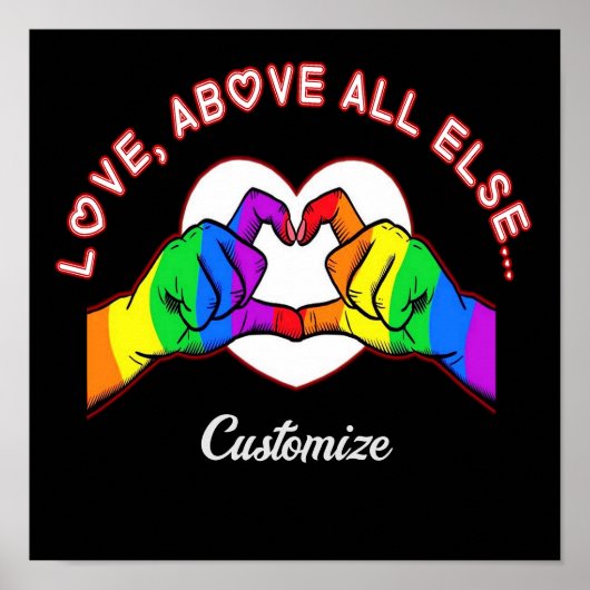 Liefde boven alles anders poster (Voorkant)