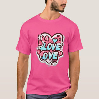 liefde boven design vriend t-shirt